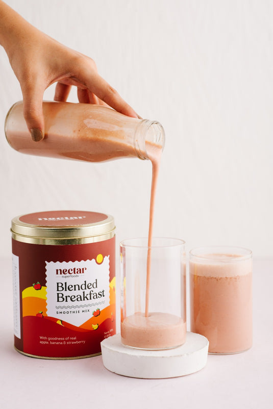 Blended Breakfast smoothie by nectar superfoods