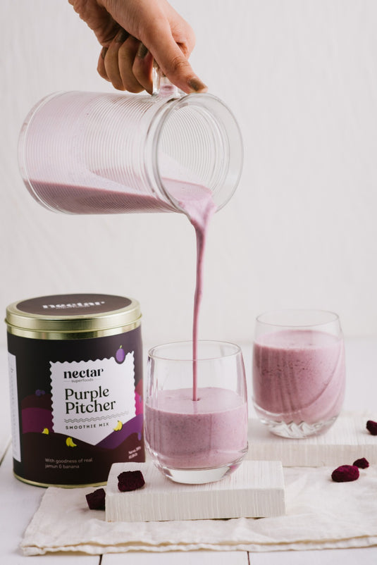 Purple Pitcher smoothie by Nectar Superfoods