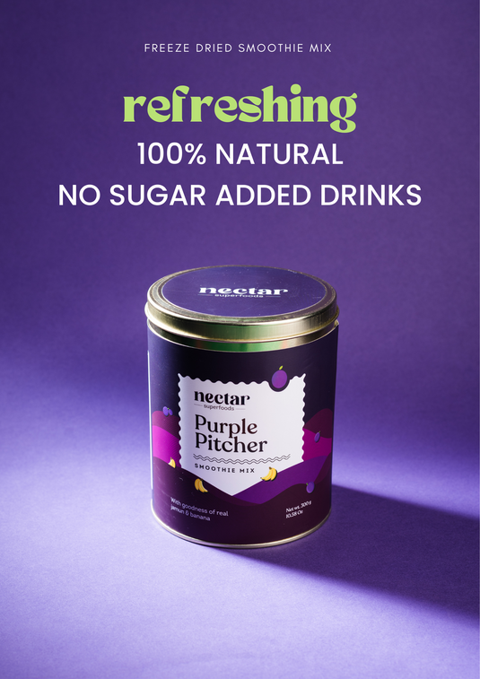 Purple Pitcher smoothie by Nectar Superfoods