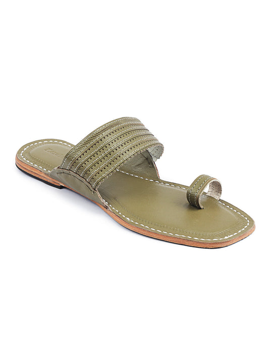 Stylish Grey Toes - Men Kolhapuri Chappal