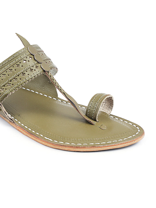 Sparkle Seaweed - Kolhapuri chappal men