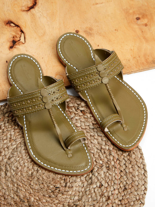 Sparkle Seaweed - Kolhapuri chappal men