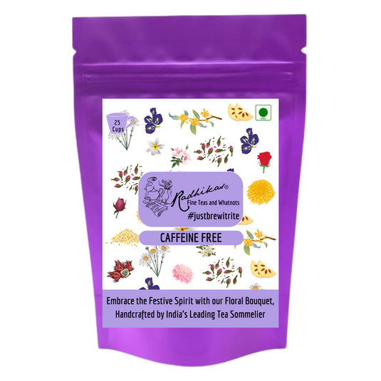 Festive Floral Blend: Rose, Jasmine, Chamomile, Hibiscus & Butterfly Pea - 20 Cups - Elevate Your Senses with Our Floral Tea Collection, Festive Pack