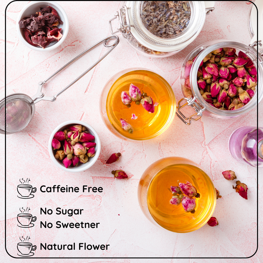 Festive Floral Blend: Rose, Jasmine, Chamomile, Hibiscus & Butterfly Pea - 20 Cups - Elevate Your Senses with Our Floral Tea Collection, Festive Pack