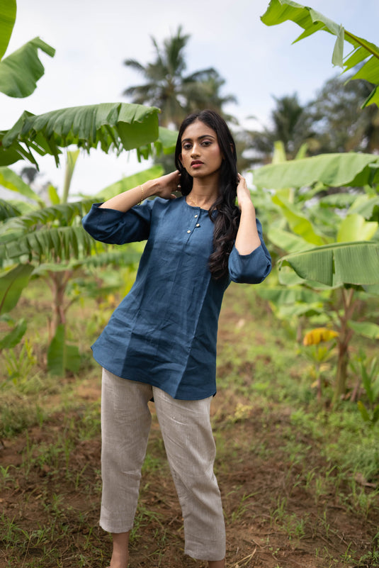 Blue Hemp Top