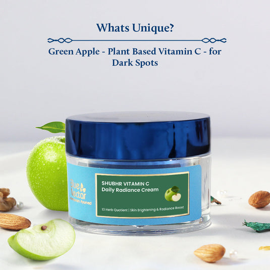 Vitamin C derived from Green Apple good for dark spots for women