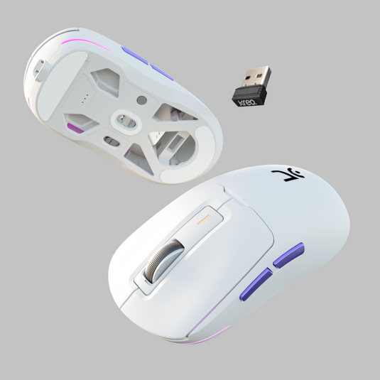 Pegasus 58g Ultra-Light Wireless White Gaming Mouse Kreo