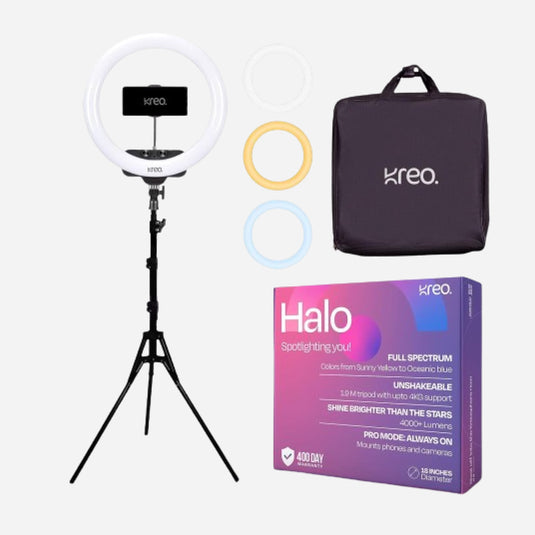 Halo 18" Premium Ring Light + Tripod Kreo