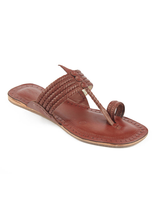 Woman in Red original kolhapuri chappal for women