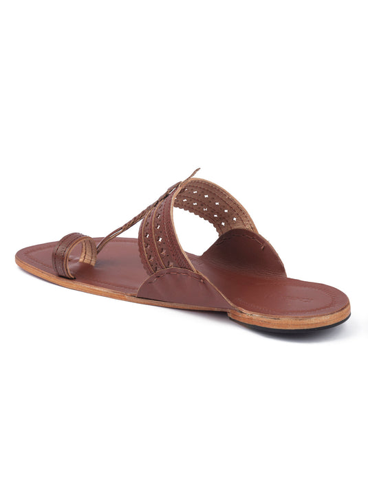 Men Brown Kolhapuri Chappal