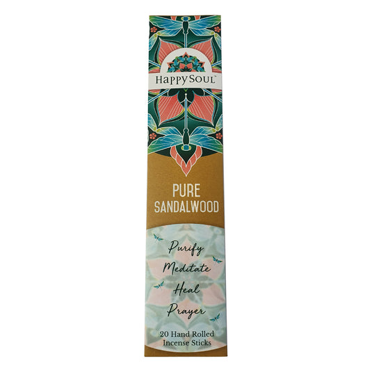 Happy Soul Pure Sandalwood Incense sticks (20sticks)