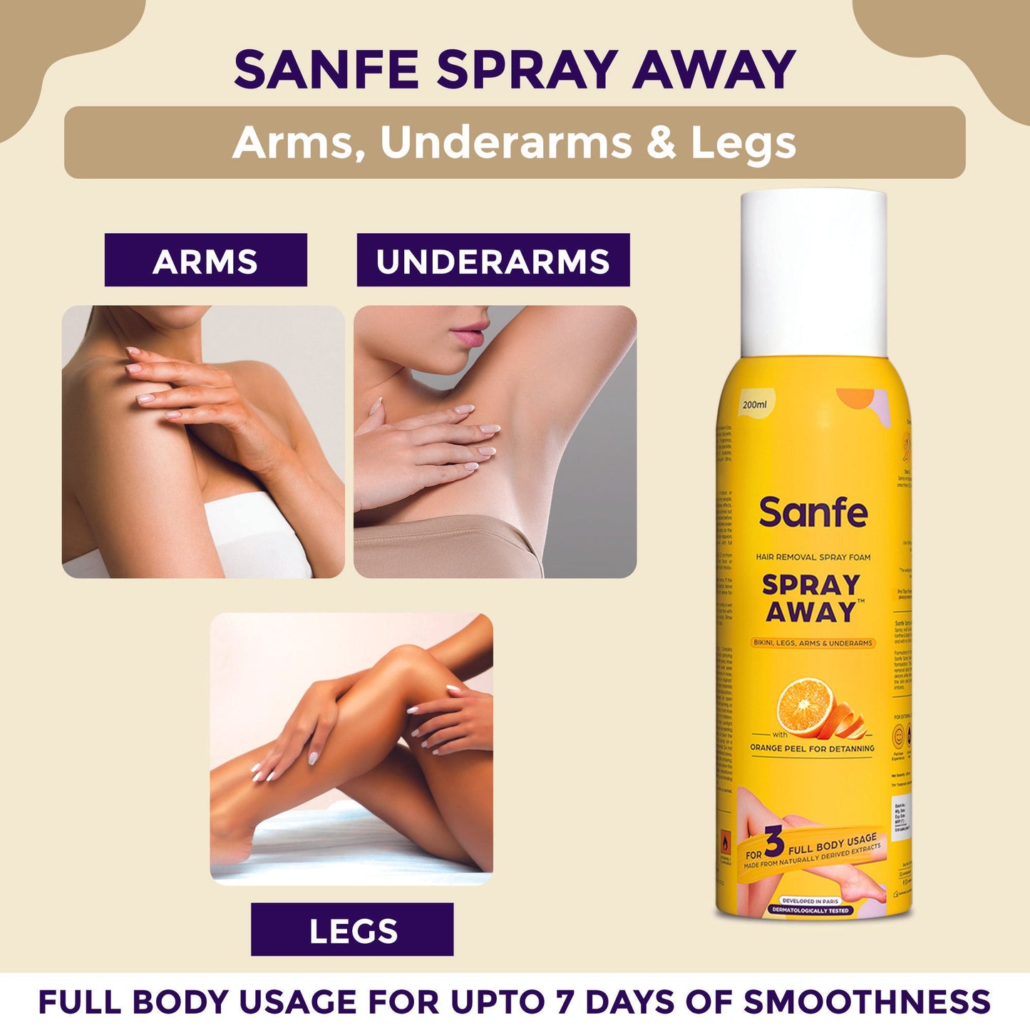 Spray Away Hair Removal Spray - 200ml