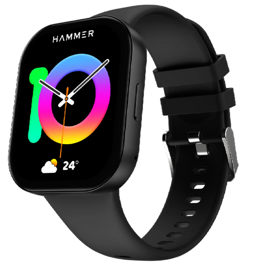 Hammer Robust Bluetooth Calling Smartwatch & Hammer Twist In-Ear Bluetooth Neckband (Combo)