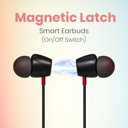 Portronics Harmonics Z11 wireless neckband in-earphones comes with voice assistant and magnetic latch| latest bluetooth connectivity neckband
