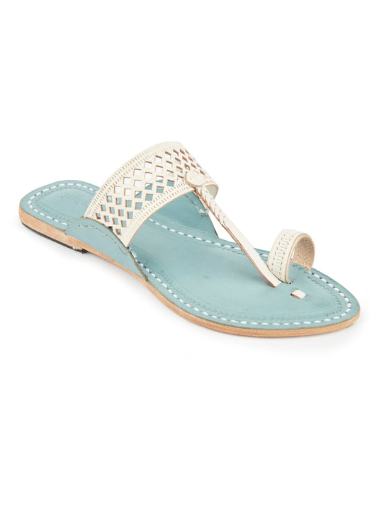 White Diamonds Women's kolhapuri chappal