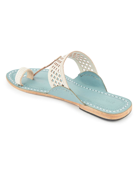 White Diamonds Women's kolhapuri chappal