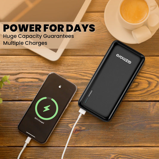 GIZMORE PB20KP5 20000mAh 2.4A Fast Charging Power Bank