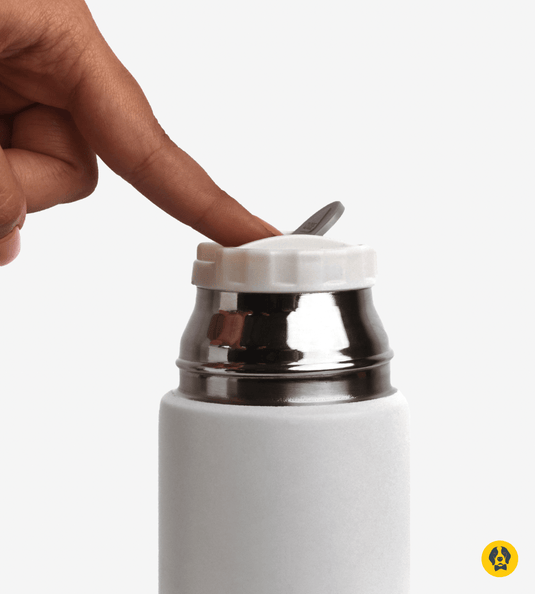 Beacon white flask