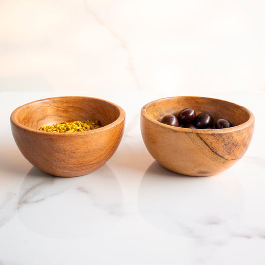Wooden Baby Serving Bowls (Set of 2)
