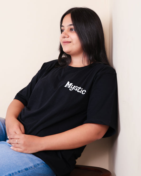 Mystic Black Oversized T-Shirt