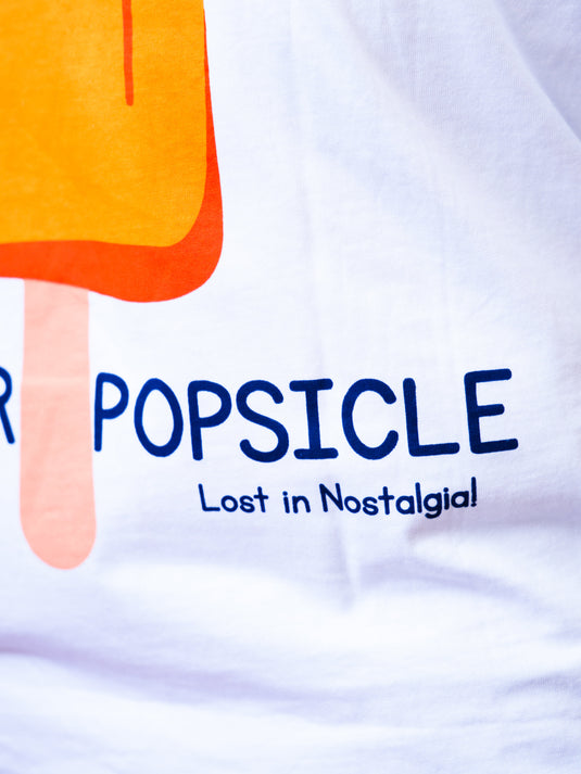 Summer Popsicle White Oversized T-Shirt