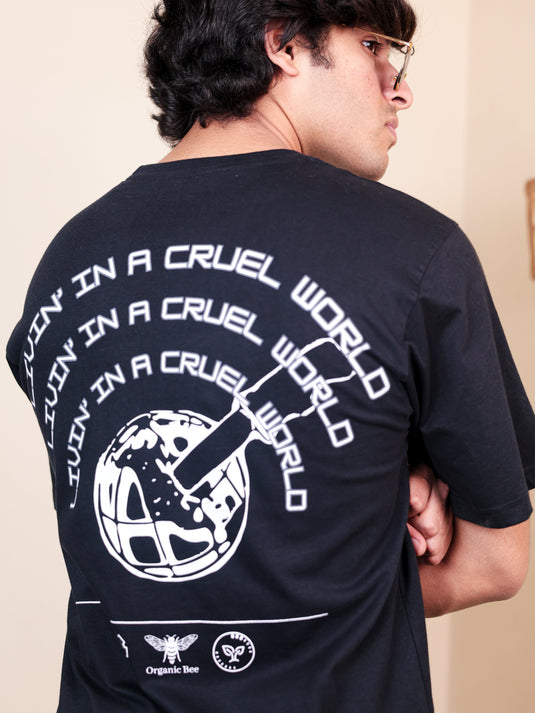 Cruel World Black Oversized T-Shirt