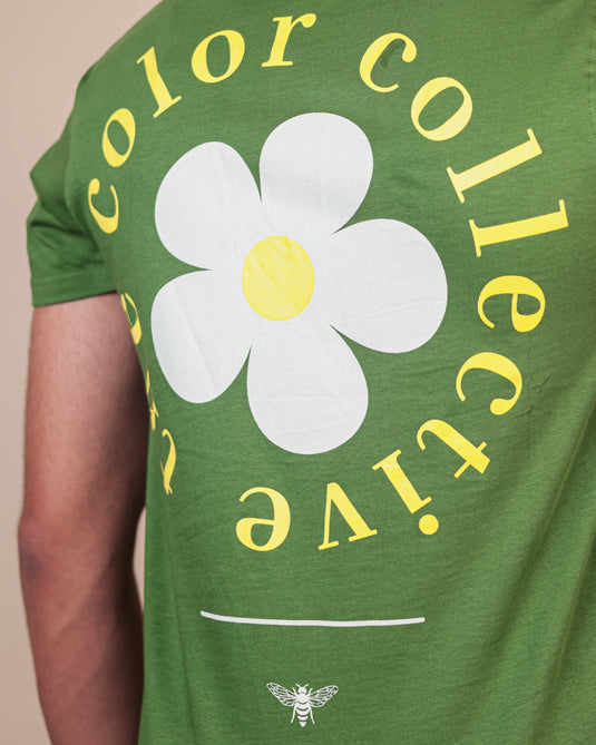 Color Collective Olive Green Crew Neck T-Shirt