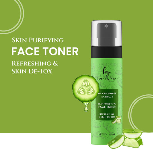 Intense Skin Purifying Neem and Salicylic Face Wash, Cucumber Face Toner & Bye Bye Spot Gel