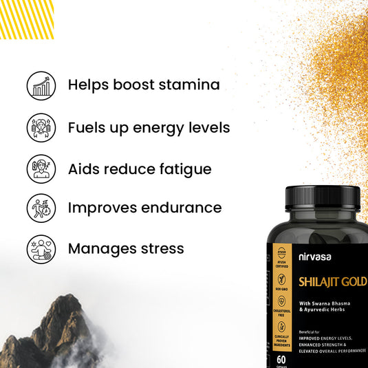 Nirvasa Shilajit Gold  (60 Capsules)