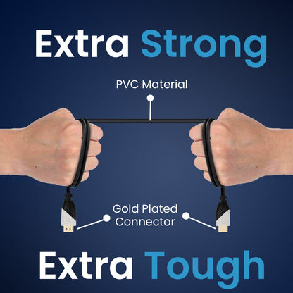 Portronics Konnect Sync- Extra strong HDMI to HDMI cable. Black 