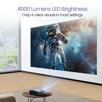 Portronics Beem 450 Smart Led Projector and portable smart led  Projector | mini projector with 4000 lumens brightness