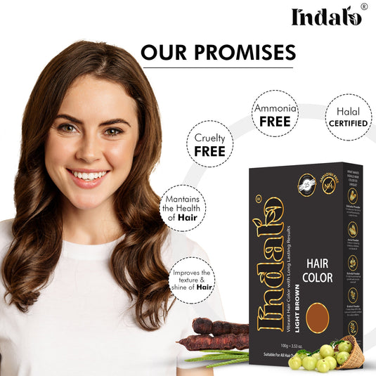 Indalo Ammonia-Free Light Brown Hair Color