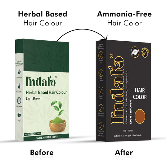 Indalo Ammonia-Free Light Brown Hair Color