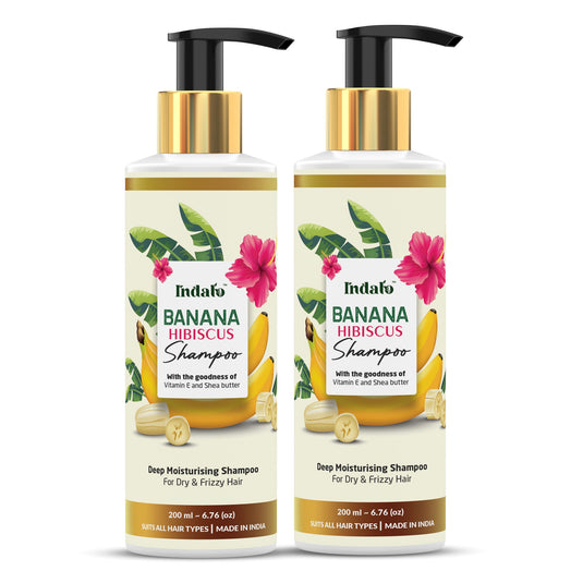 Banana Hibiscus Shampoo for Smooth and Shiny Hair Flaunts - 200ml