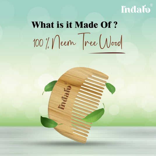 Indalo Beard Neem Wood Comb