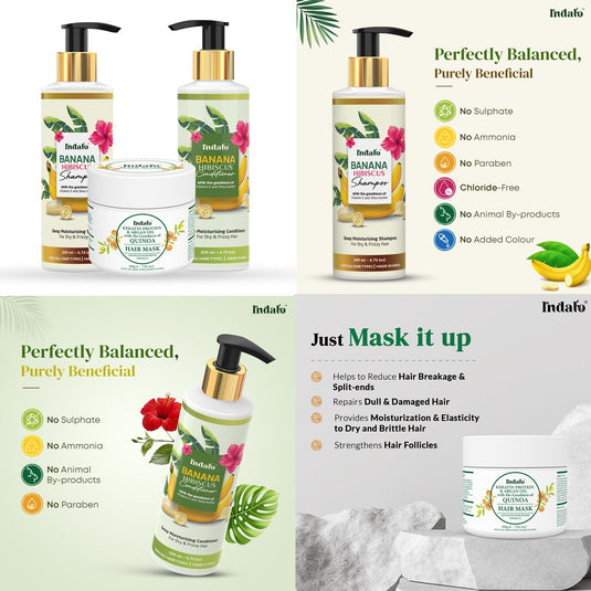Indalo Hair Care Combo for Damaged Hair