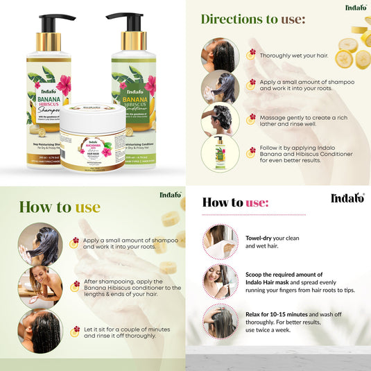 Indalo Hair Care Combo for Frizzy hair
