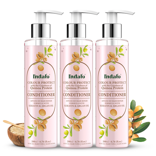 Indalo Quinoa Protein Colour Protect Conditioner With Argan Oil And Keratin Hair Treatment For