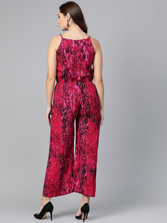 Printed Strappy Jumpsuit