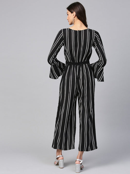 Vertical Stripes Monocromatic Jumpsuit