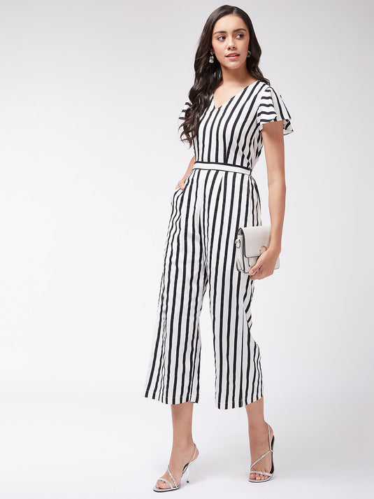 Monocromatic Stripes Jumpsuit