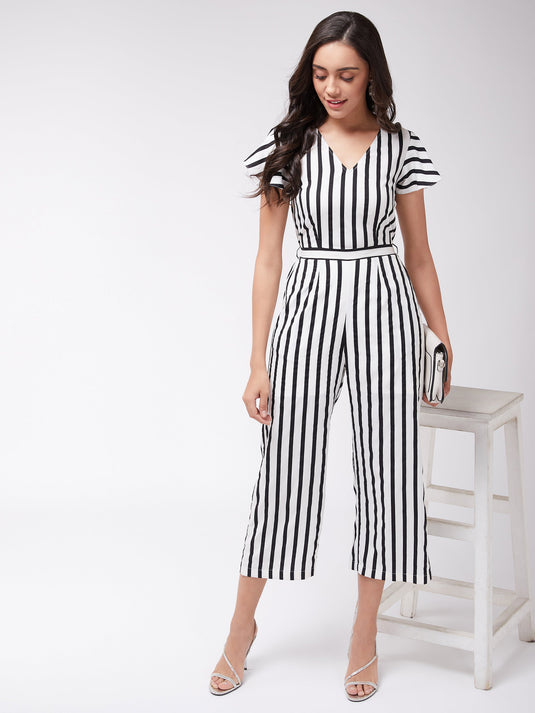 Monocromatic Stripes Jumpsuit