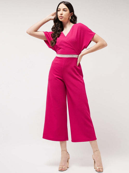 Solid Overlap Jumpsuit