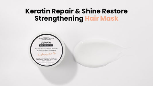 Detoxie Keratin Repair & Shine Restore Strengthening Hair Mask, 100gm