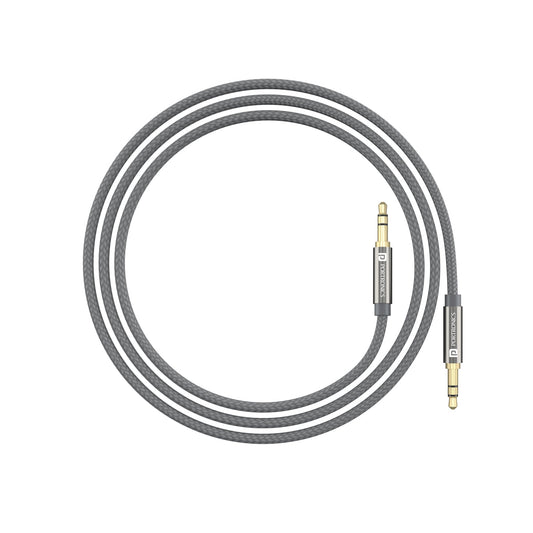 Portronics KONNECT AUX 7 High Quality 3.5mm AUX Cable. grey