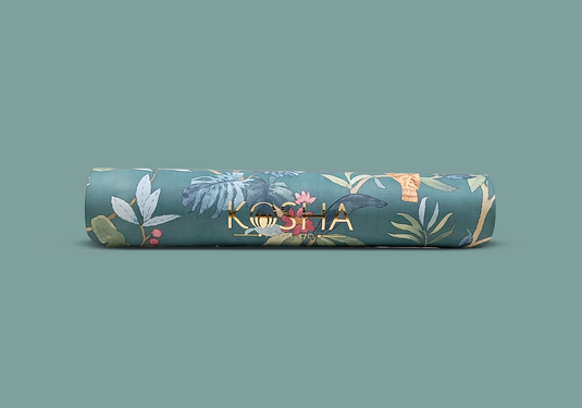 luxury yoga mat with designer print by kosha yoga co for men and women