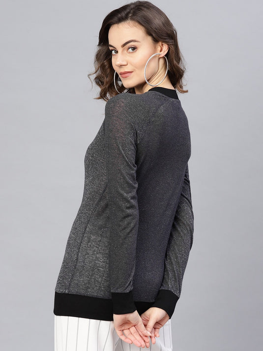 Round Neck Lurex Sweater