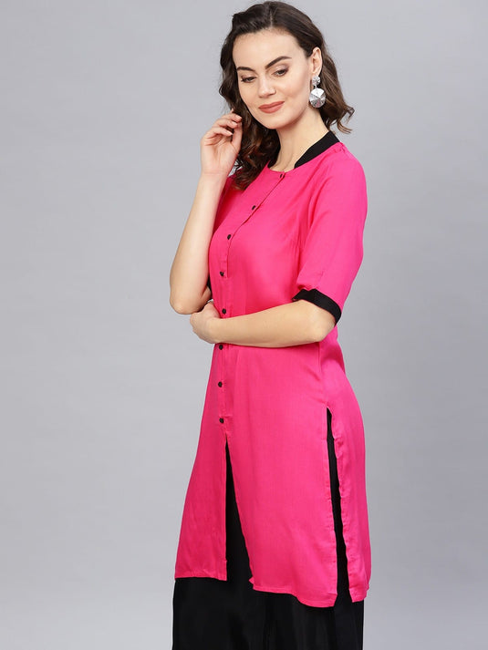 Tilted Placket Kurta