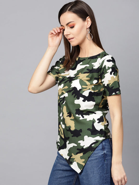 Military Front V-Cut Top