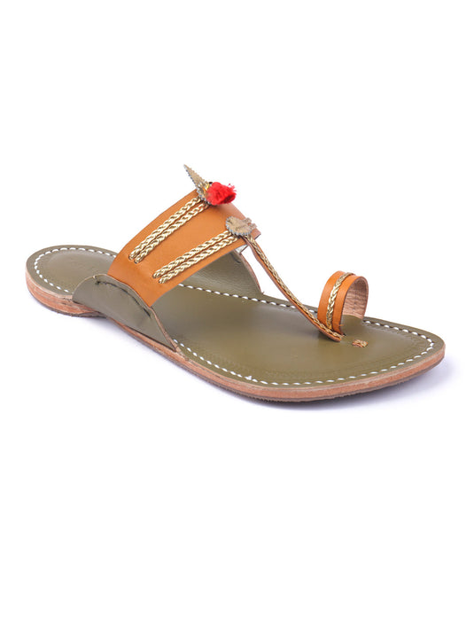 Wedding Two Toner Men Wedding Kolhapuri Chappal